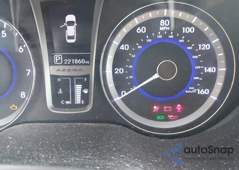 2013 Hyundai Azera z USA, uszkodzony, nr VIN KMHFH4JG1DA327914